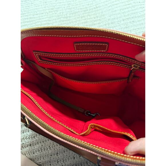 Dooney & Bourke Zip Zip Satchel Pebble Grain Leather Purse Pink MSRP $308 - Picture 13 of 16